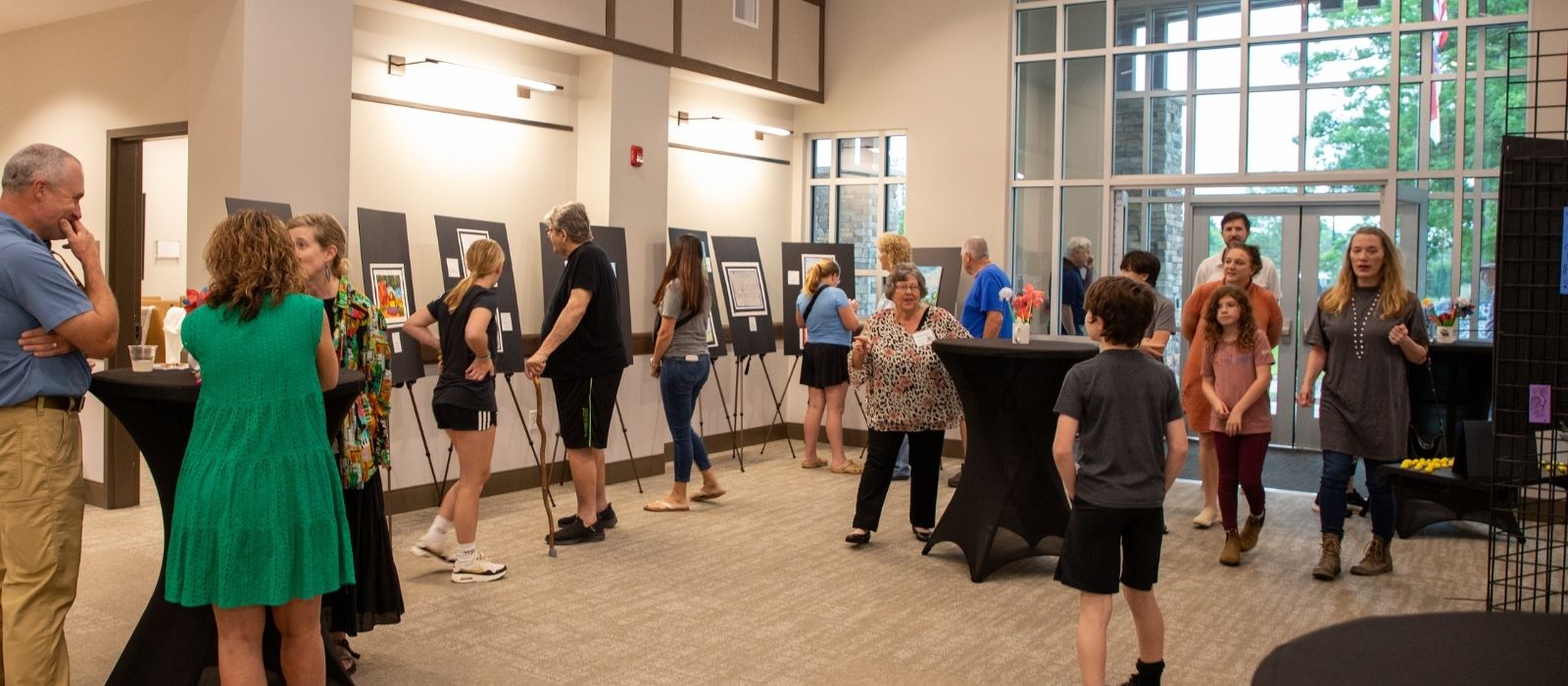 Youth art show reception is well attended